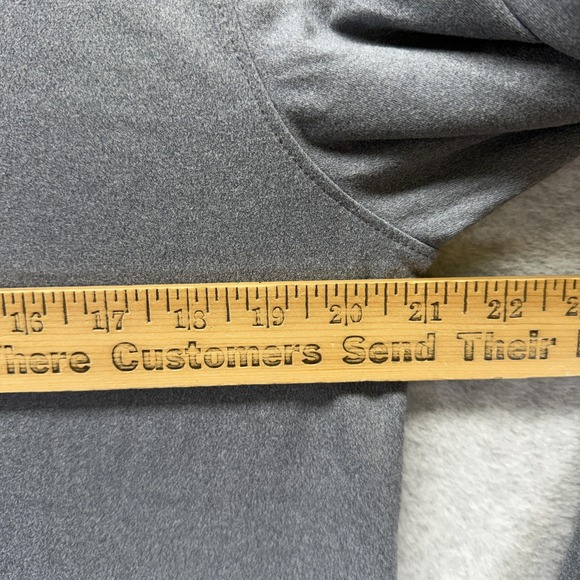 Swannies Pullover Mens Medium Gray 1/4 Zip Mock Neck Golf Stretch Top Athletic - Picture 4 of 6